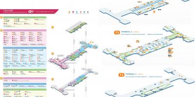 Aeroporto de Beijing terminal 2 mapa