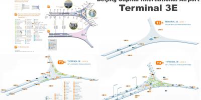 Pequín terminal 3 mapa