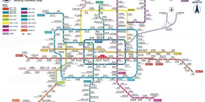 Pequín estación de metro mapa