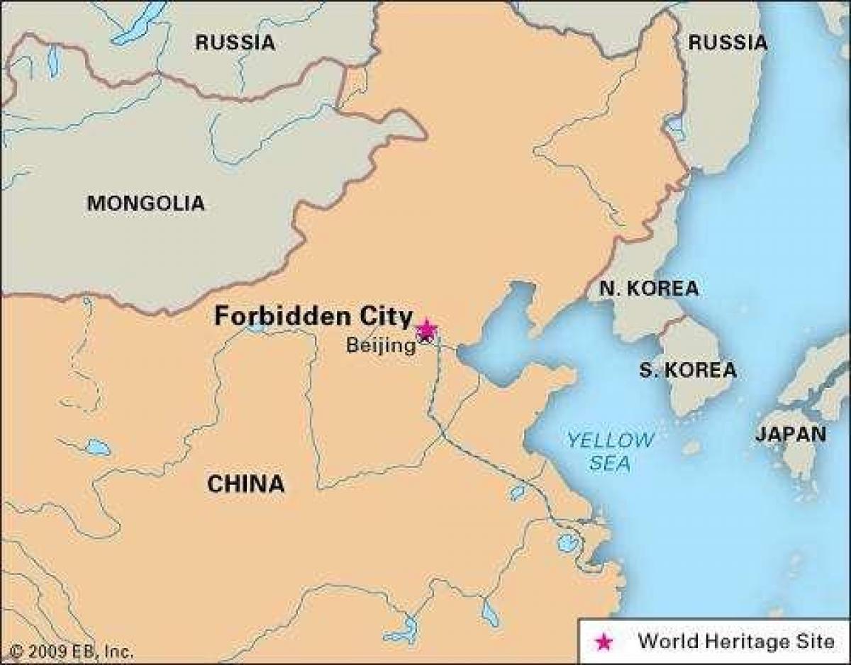 cidade prohibida China mapa