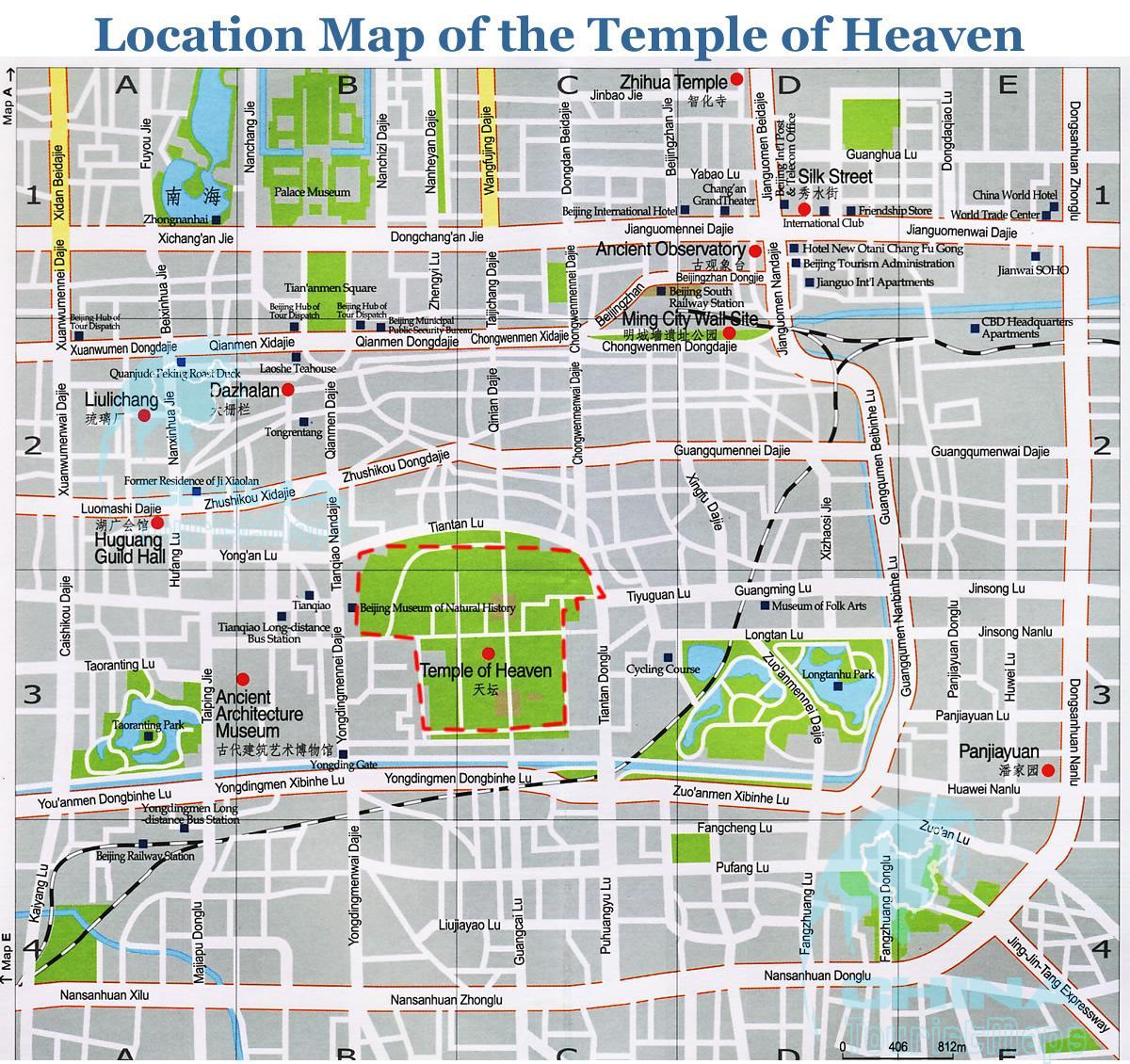 mapa do templo do ceo 