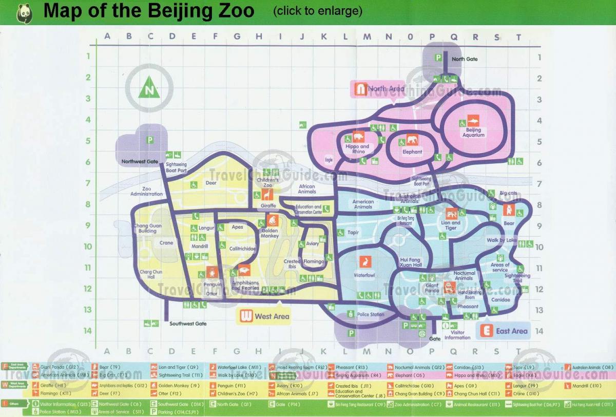 mapa de Pequín zoo