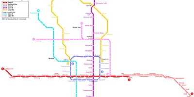 Mapa de Pequín, a cidade subterránea