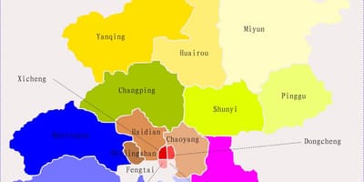 Pequín, China mapa