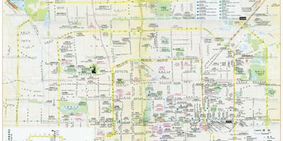 Centro de Pequín mapa