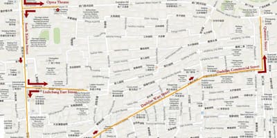 Mapa de Pequín walking tour 