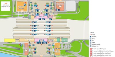 Mapa de Pequín sur estación de ferrocarril