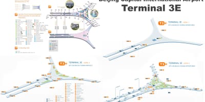 Pequín terminal 3 mapa